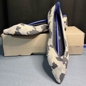 NIB Rothy’s Light Grey Camo Flats